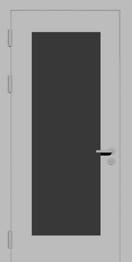 Дверь металлическая с максимальным остеклением 